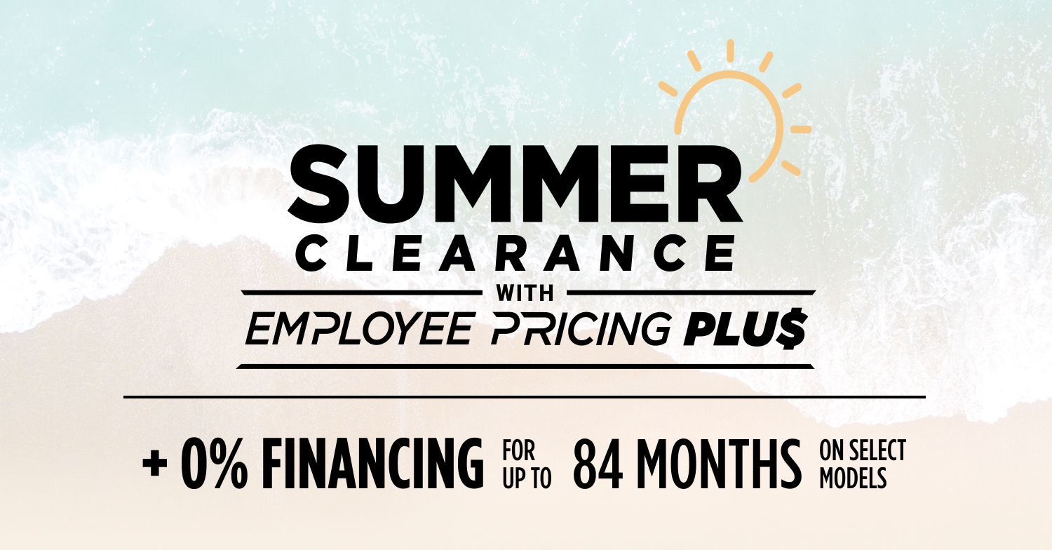 Summer Clearance with employee pricing plus